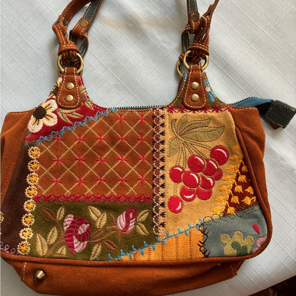 ISABELLA  FIORE  Suede Handbag